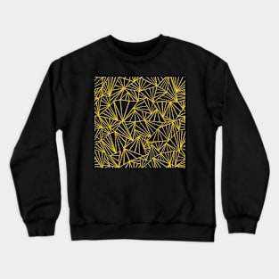 Abstract Fan Yellow Crewneck Sweatshirt